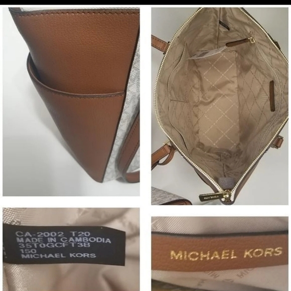 Michael Kors 2 Set Matching Designer Shoulder Bag Purse Tote Hanbag Wallet NWT - Picture 4 of 14